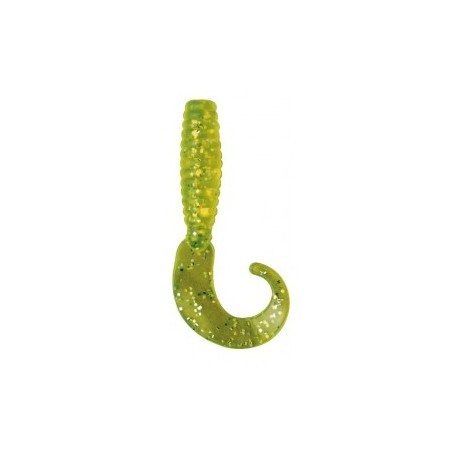 CURLTAIL GRUB 4  CHARTREUSE        CTG00112