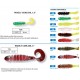 8x WOOLY CURLTAIL 3  -  RED SHAD  YWC313