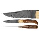 DAMAS - Couteau 11,5 cm avec tire bouchon - palissandre